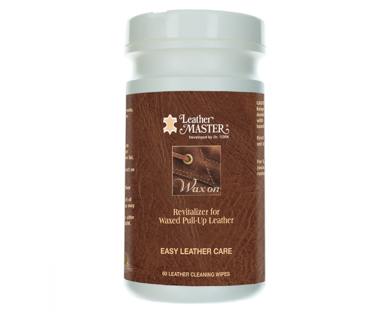 Leather Master Wax On Wipe 60 count tub