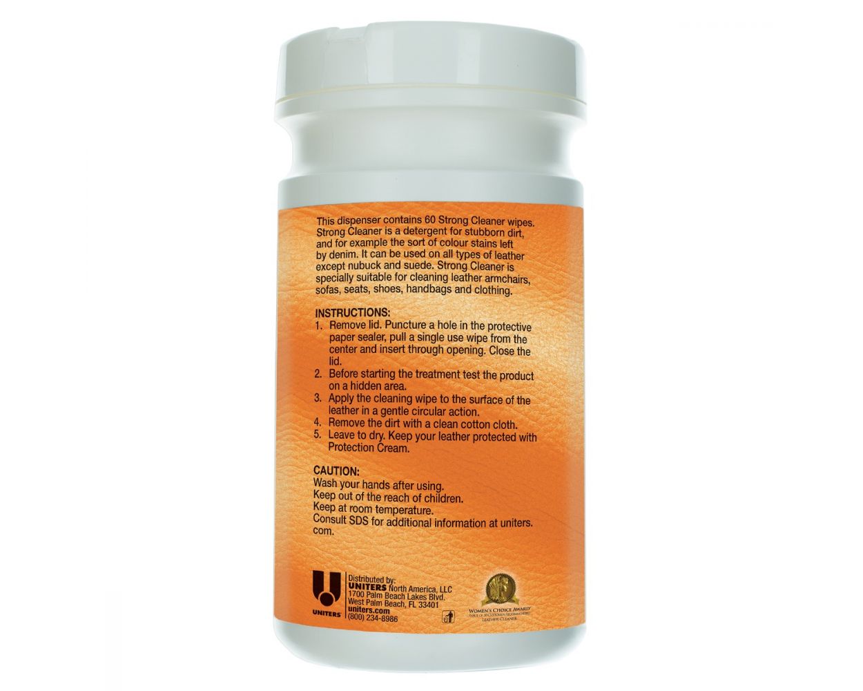 Leather Master Strong Cleaner Wipe 60 Count